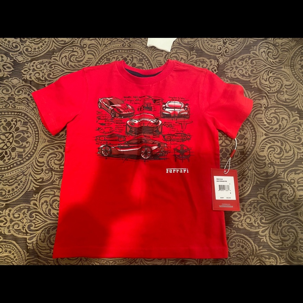Ferrari t-shirt boys authentic size 6